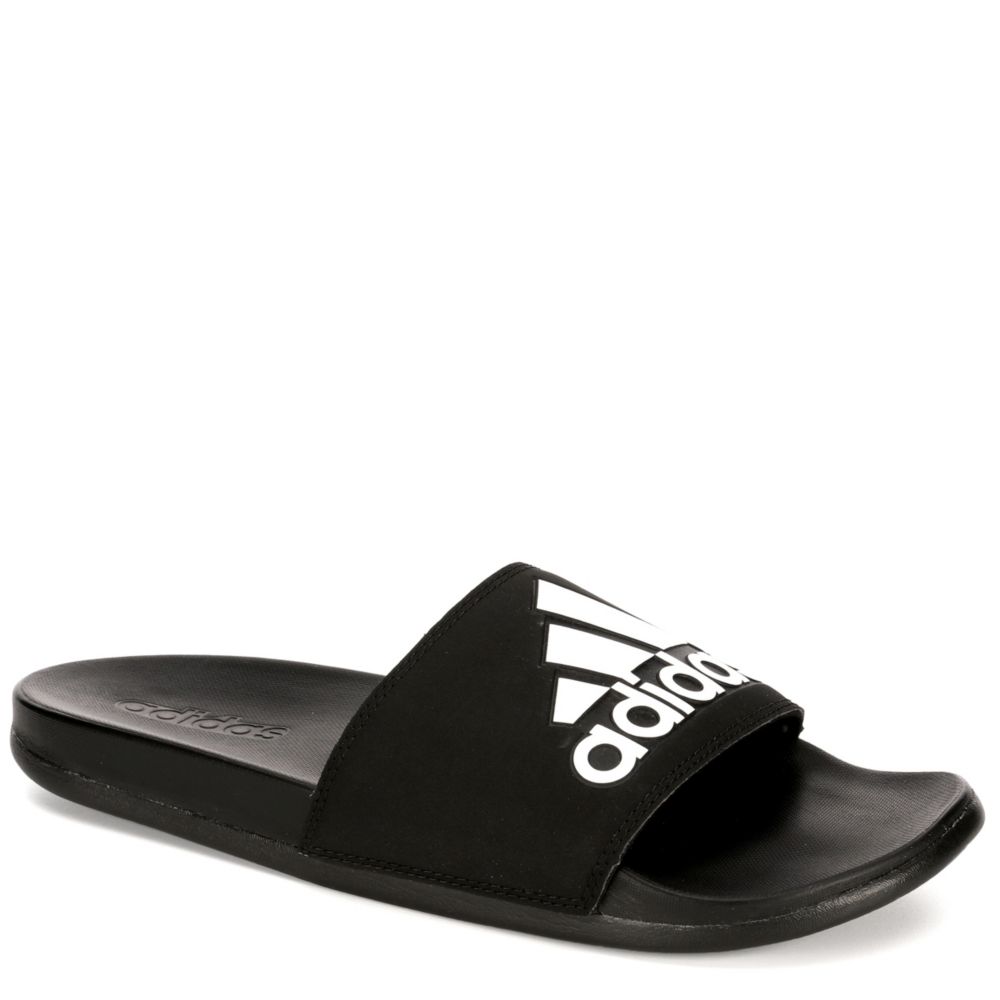 adidas men's slides black