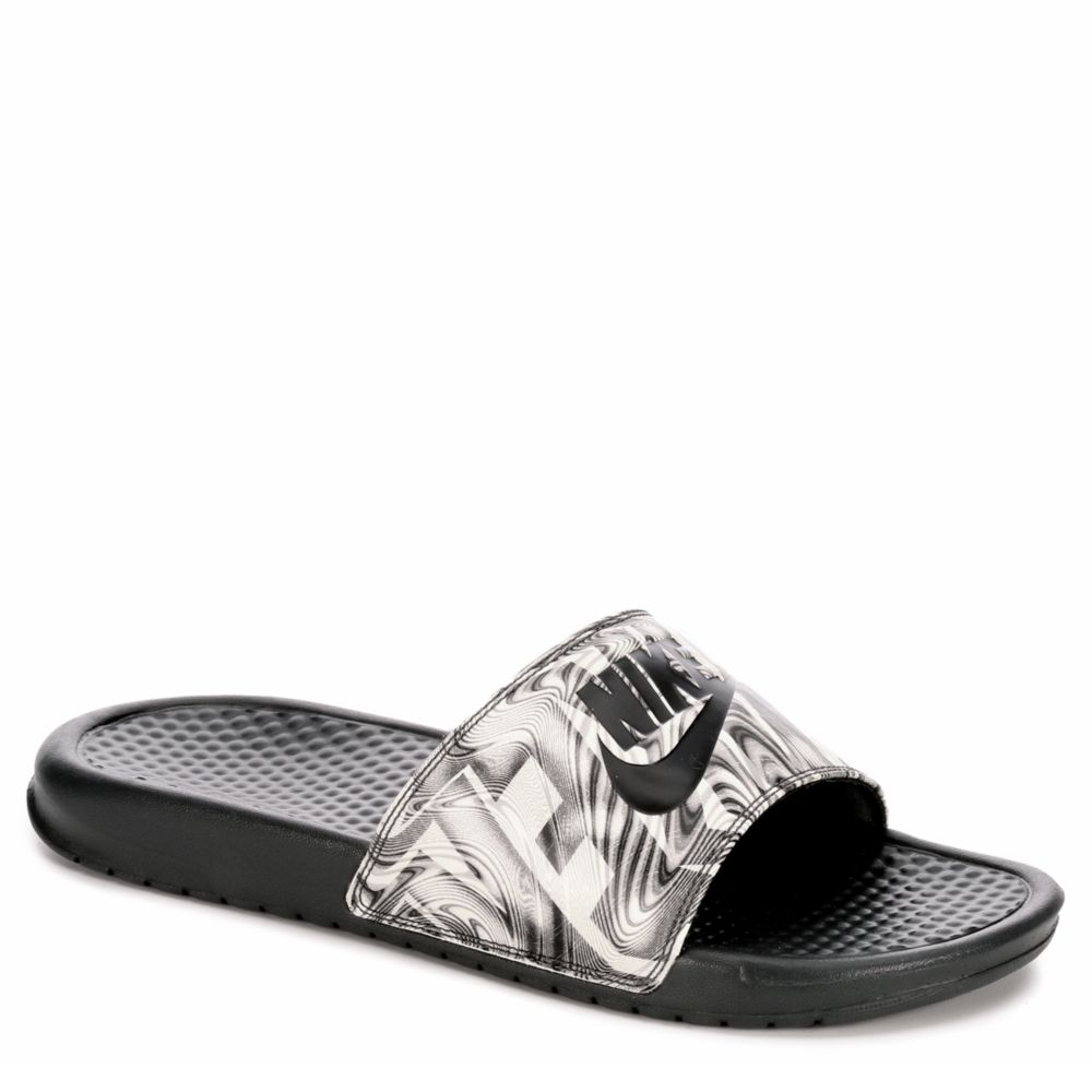 nike slides benassi white