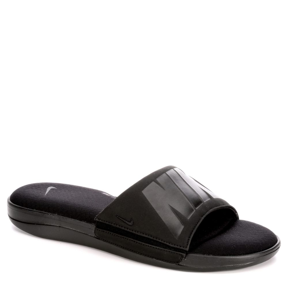 Black Nike Mens Ultra Comfort Slide 