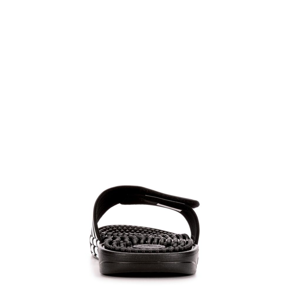 Black & White Adidas Adissage Men's Slides | Rack Room Shoes | Rack Room Shoes