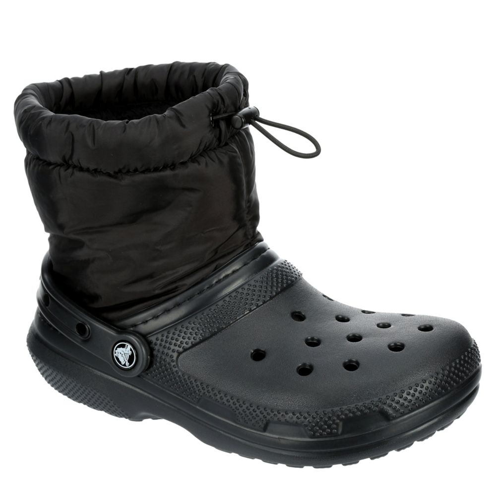 Black Crocs Womens Classic Lined Neo 