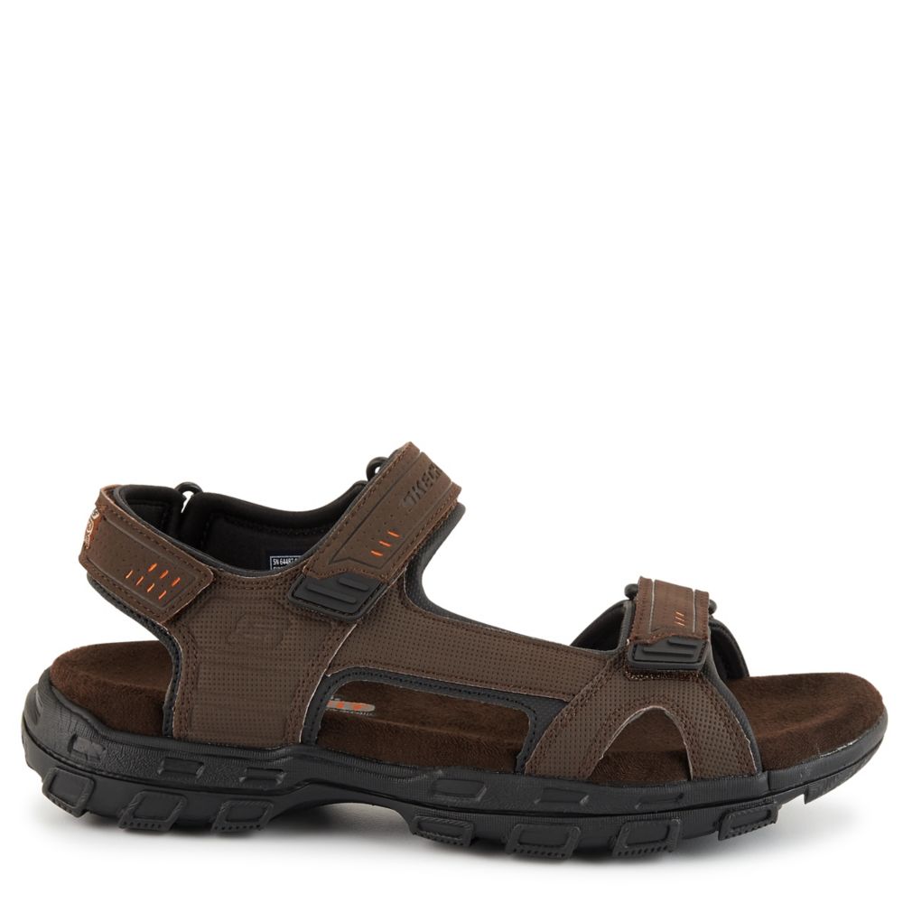 Brown Mens Louden Outdoor Sandal | Skechers | Rack Room Shoes