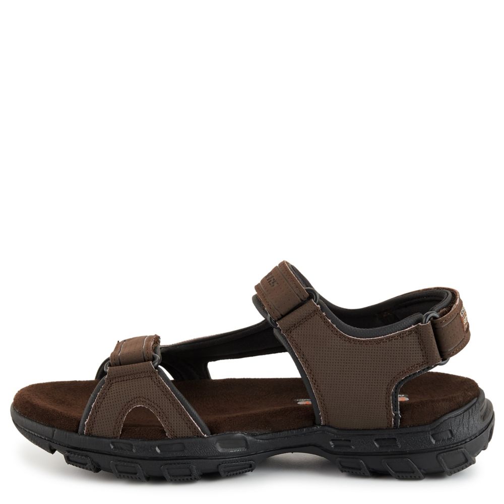 Brown Mens Louden Outdoor Sandal | Skechers | Rack Room Shoes