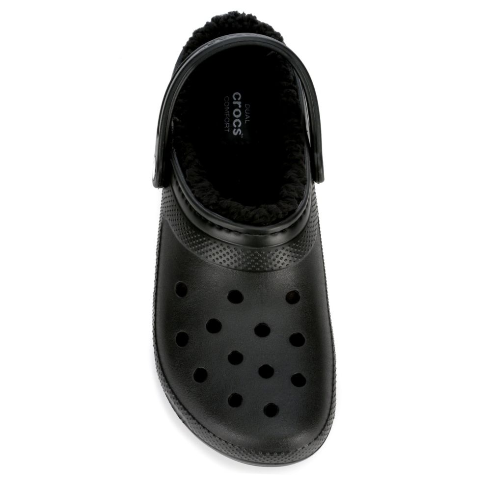 lined crocs mens