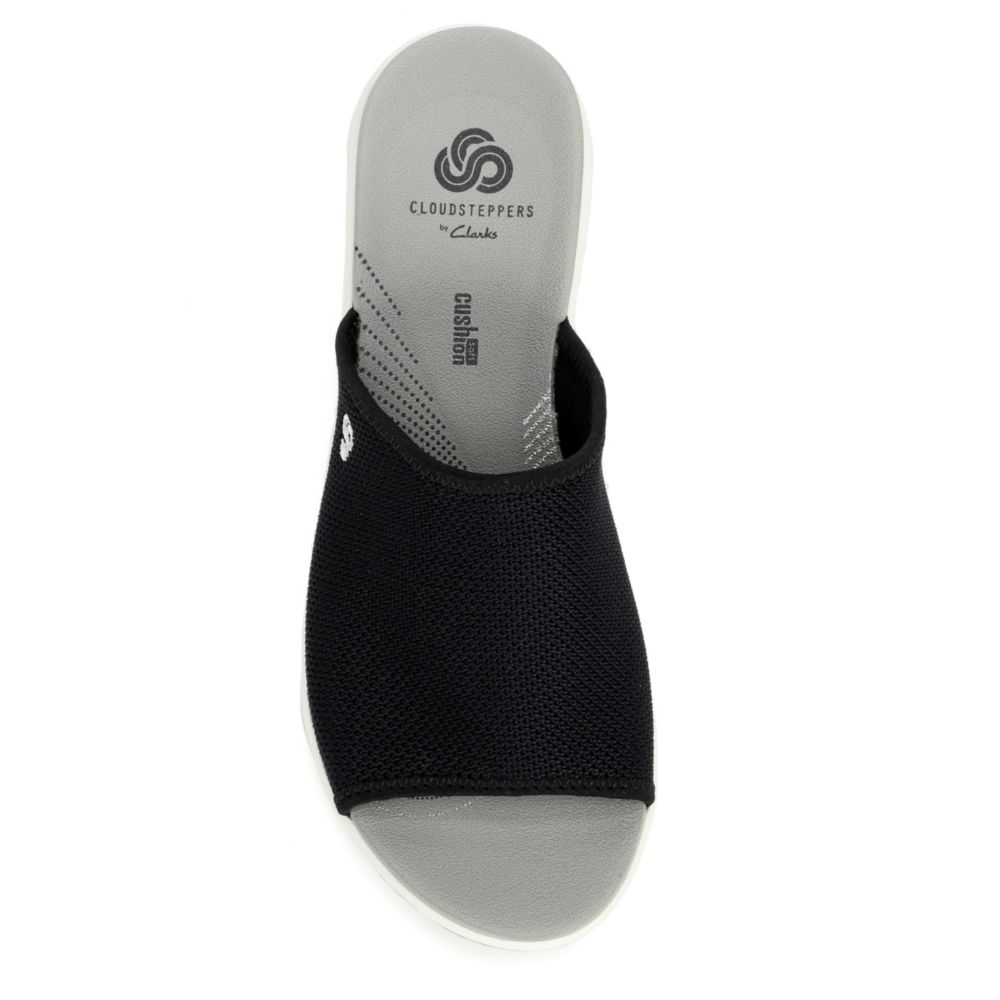 clarks women's cloudsteppers step cali bay slide sandals