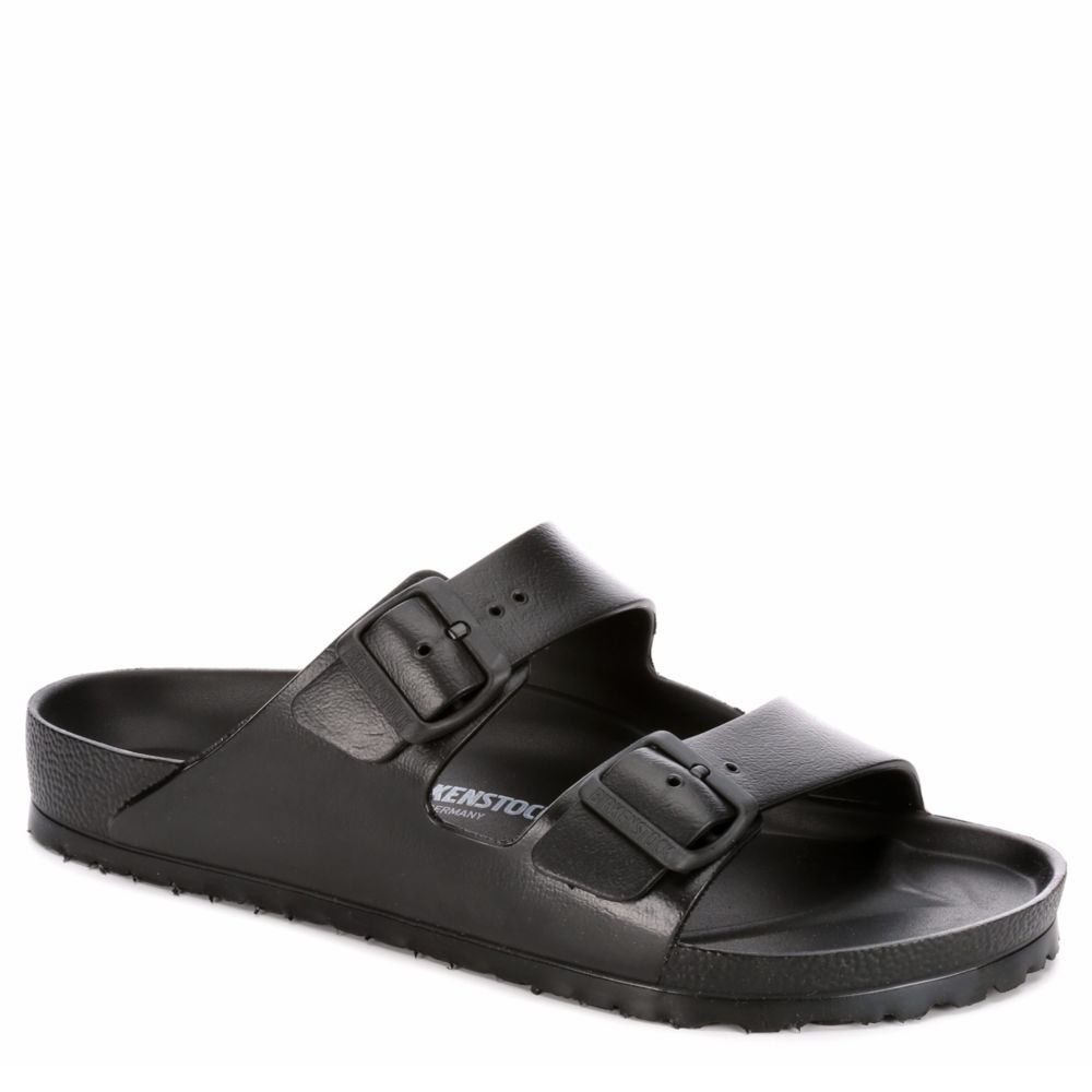 Black Birkenstock Mens Arizona Essentials Slide Sandal | Sandals | Rack ...
