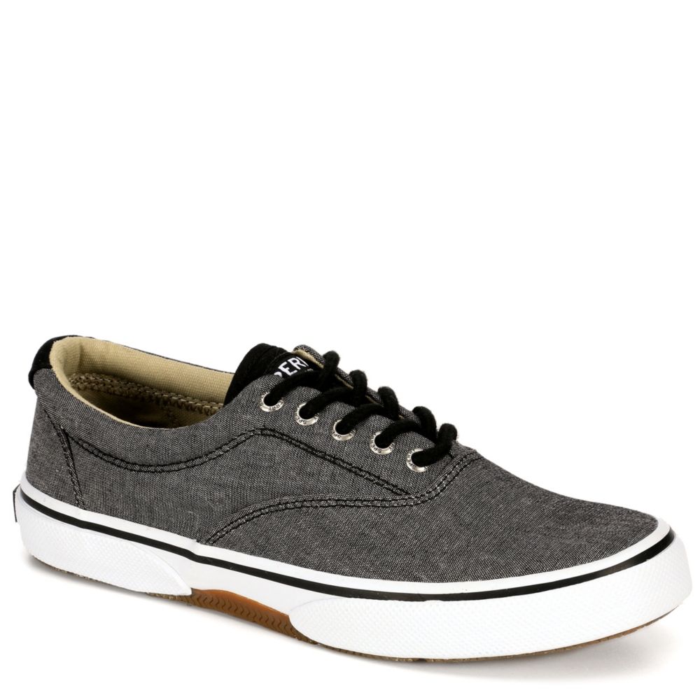 sperry black mens shoes