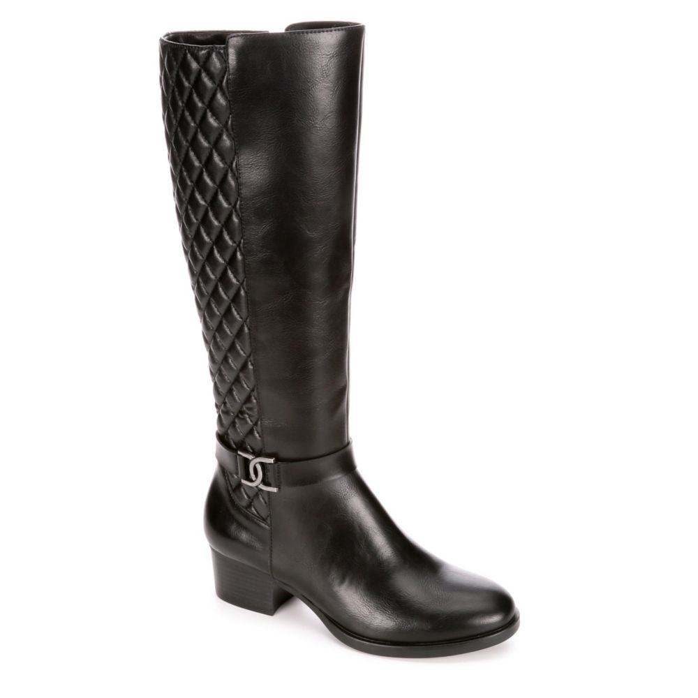 womens black wide calf boots