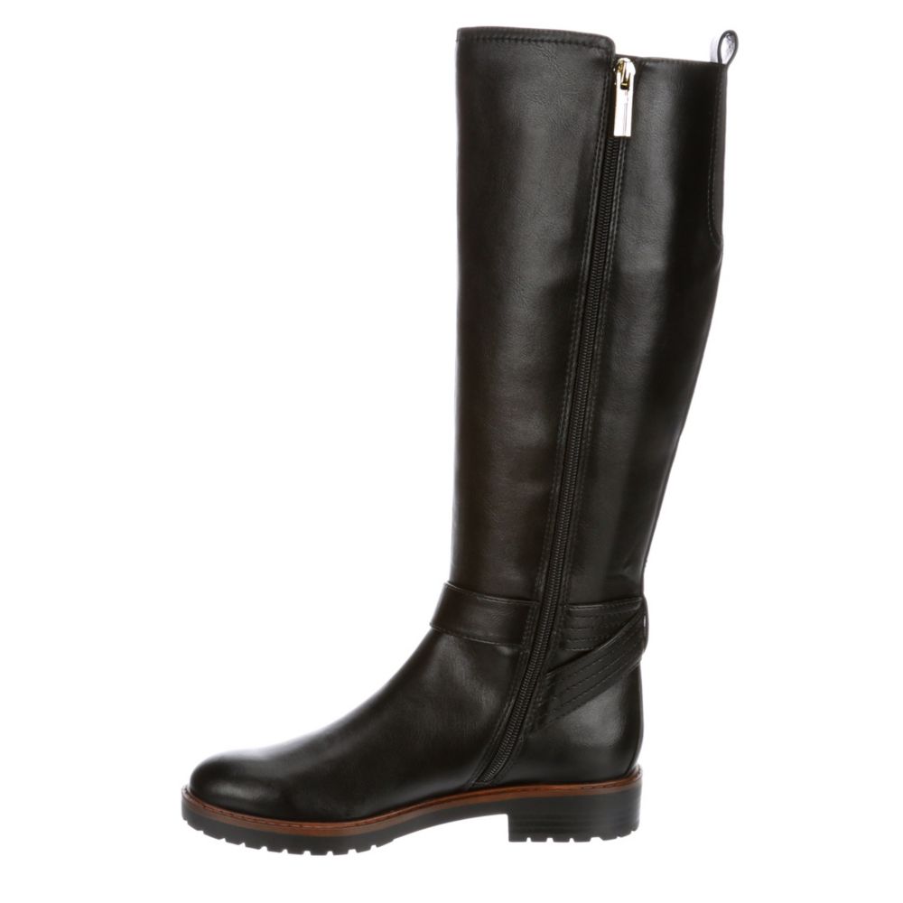 tommy hilfiger black and brown boots