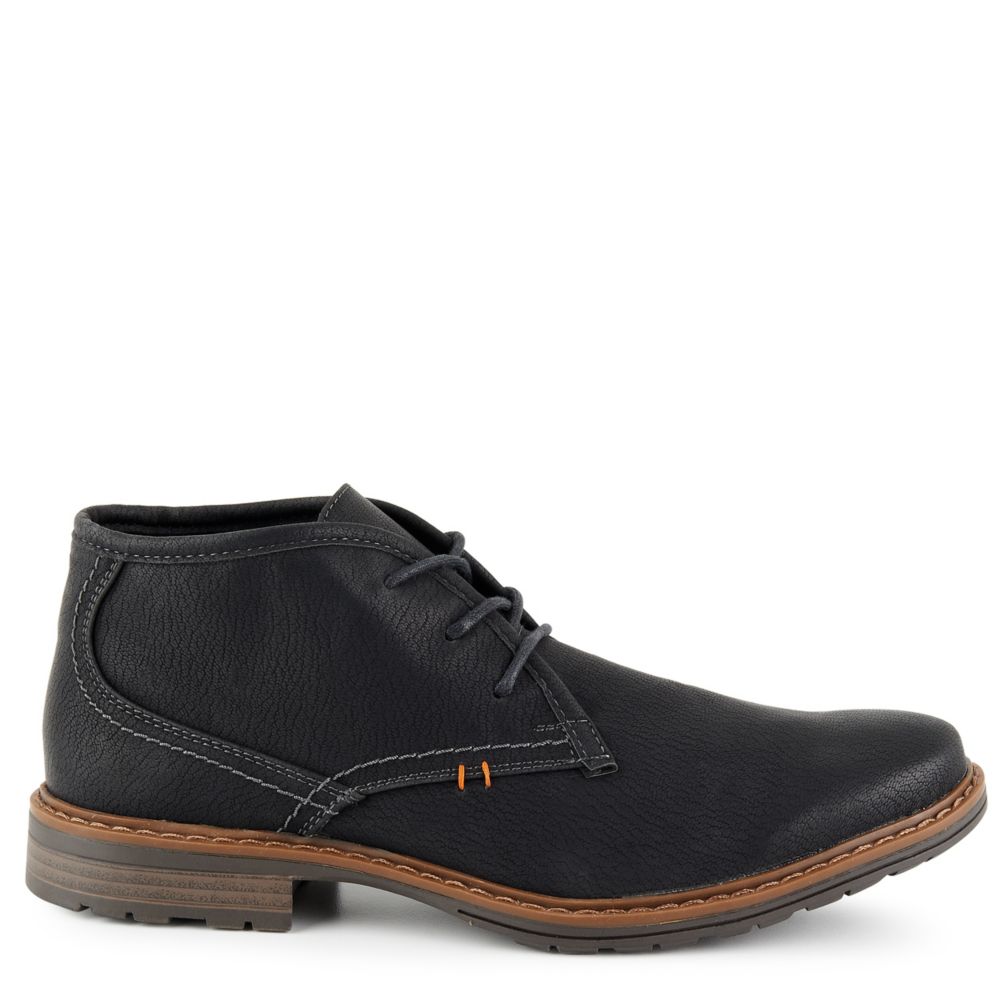 men's casual chukka boots black