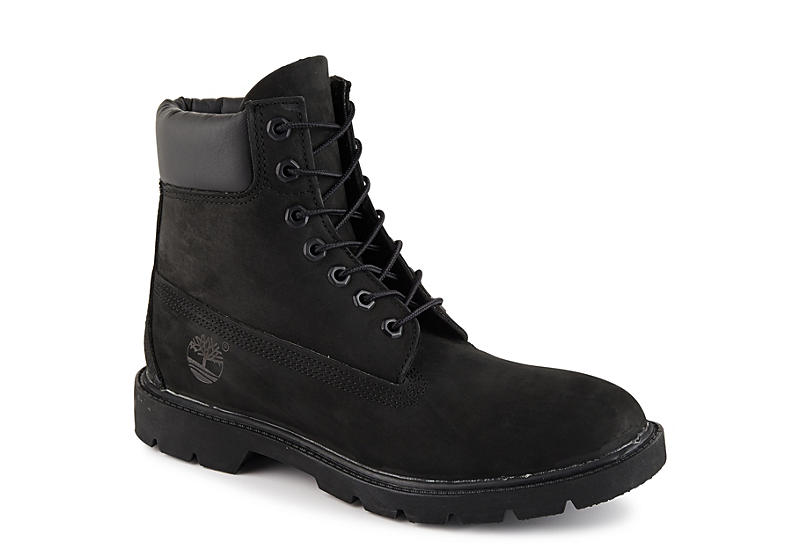 Materialismo muñeca solamente All Black Timberland Padded Collar Men's Boots | Rack Room Shoes