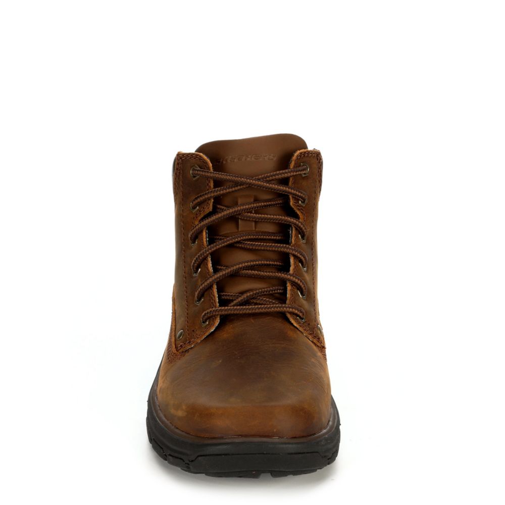 skechers leather boots mens