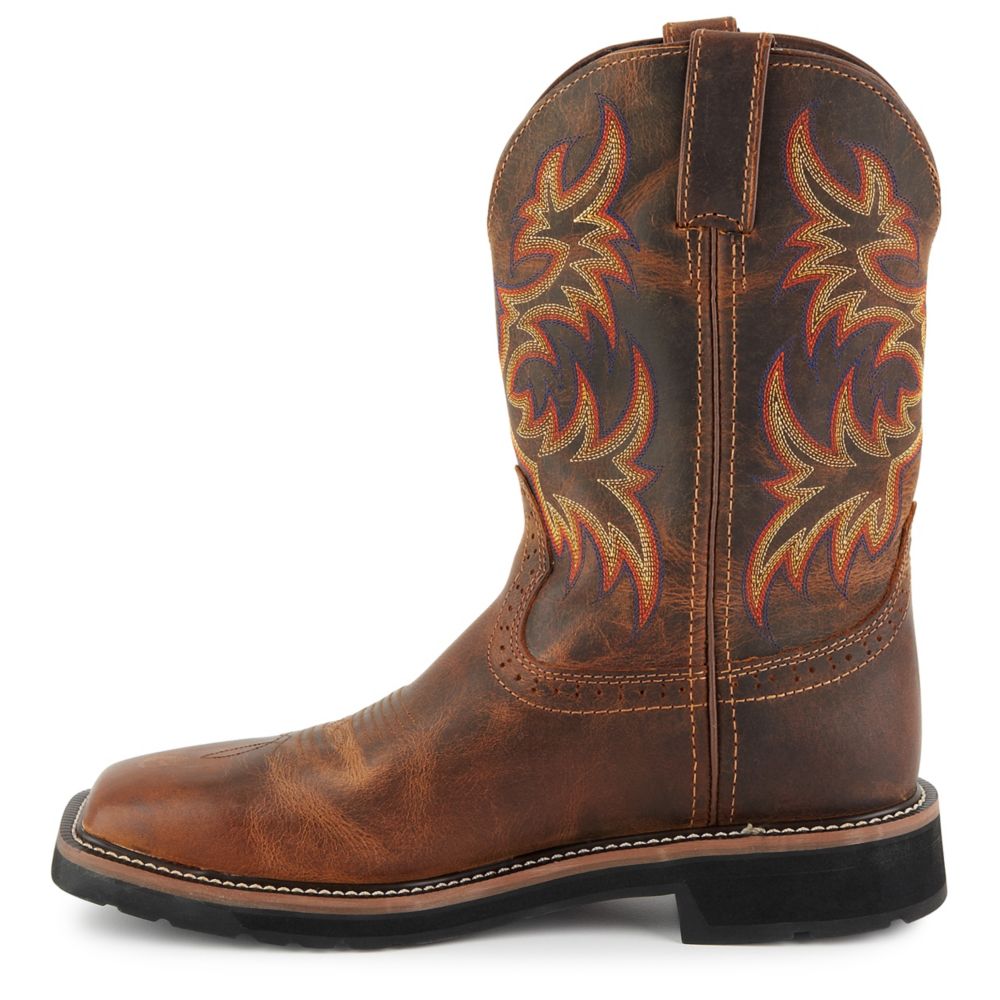 MENS DRILLER WESTERN WORK BOOT