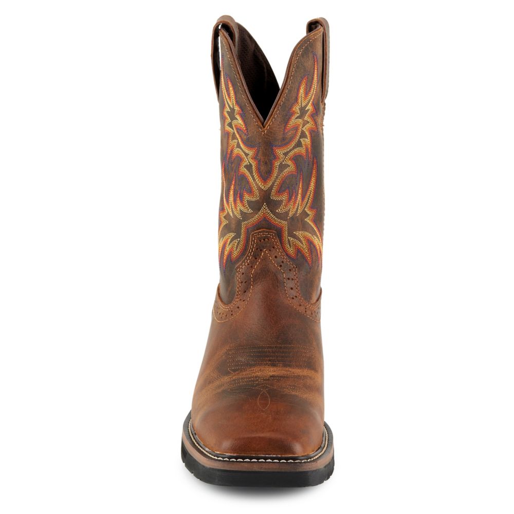 MENS DRILLER WESTERN WORK BOOT