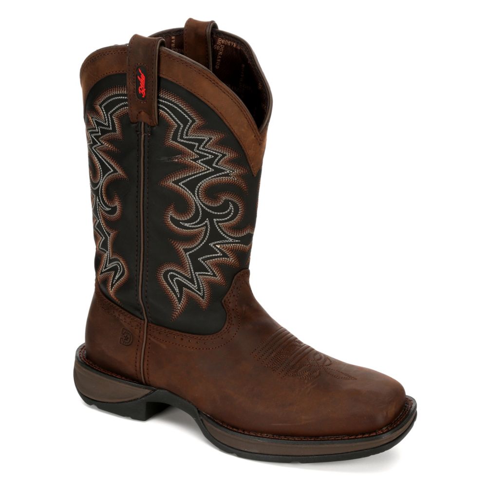 MENS REBEL WESTERN BOOT BROWN