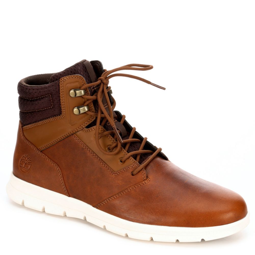 Brown Leather Timberland Greydon Men's Sneaker Boots | Rack Room