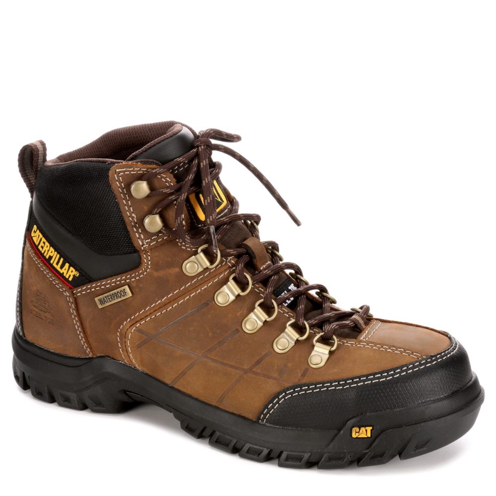 Brown Caterpillar Mens Threshold Wp Boots Rack Room Shoes