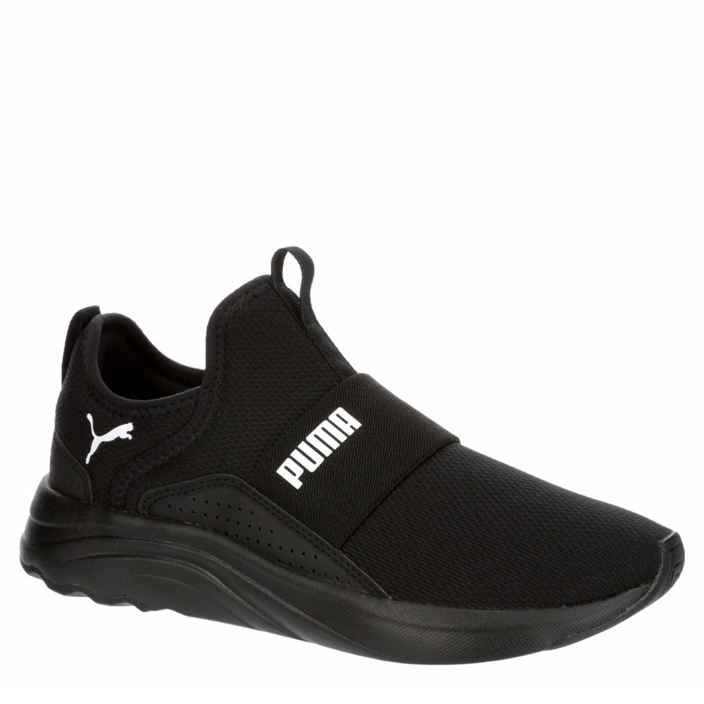 puma womens shoes black and white