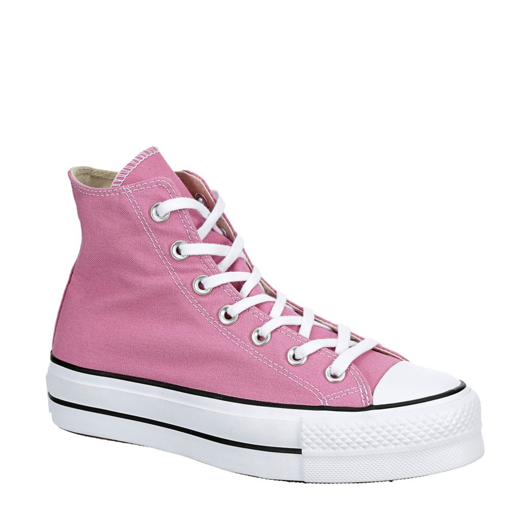 Hot pink converse on sale high tops womens