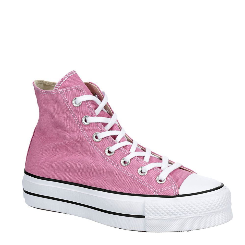 Pink Converse Womens Chuck Taylor All Star High Platform Sneaker Athletic | Rack Room Shoes