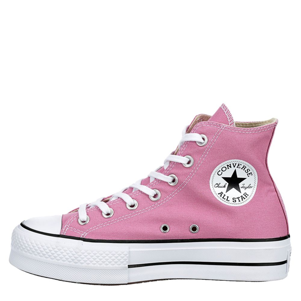 Pink Converse Womens Chuck Taylor All Star High Platform Sneaker Athletic | Rack Room Shoes