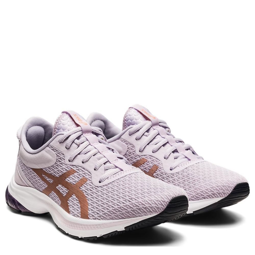 asics womens running shoes purple