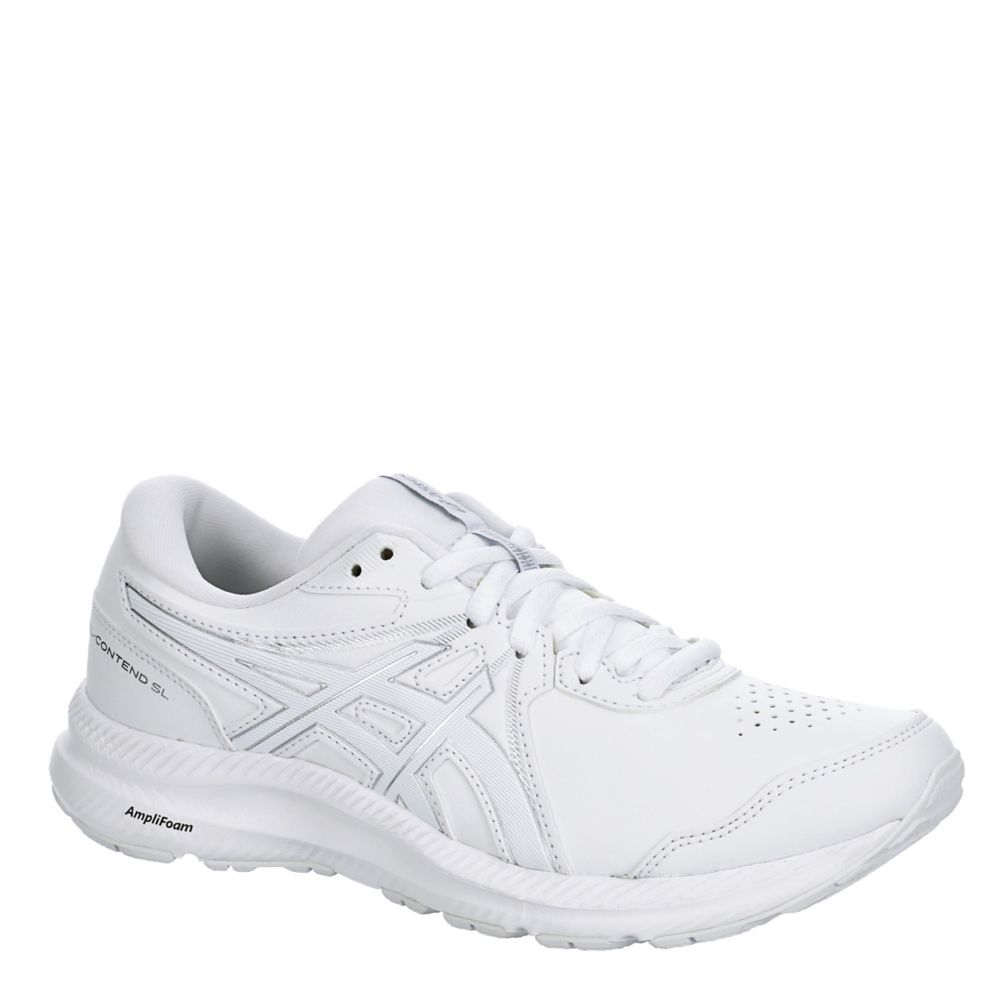 asics women's white walking shoes