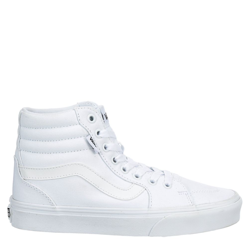 vans high top all white