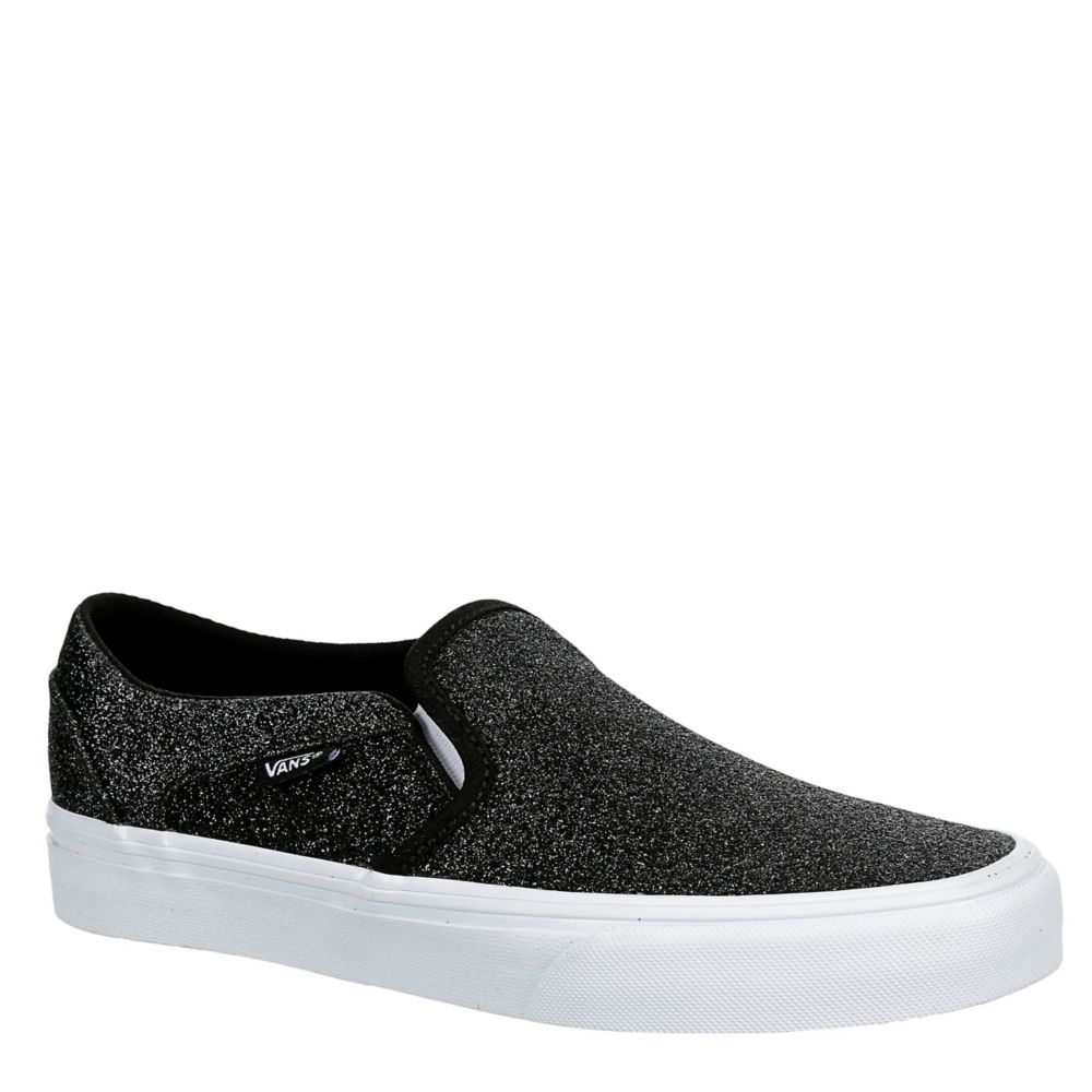 glitter slip on vans womens