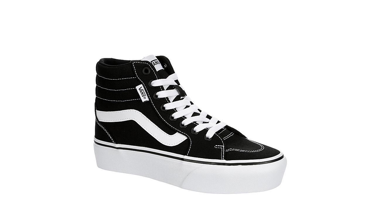Black Vans Womens Filmore High Top Platform Sneaker | Black & White | Rack  Room Shoes