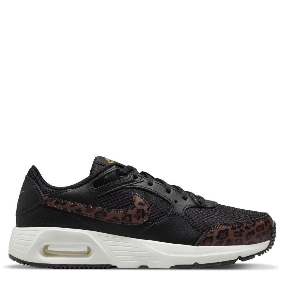 black nike leopard sneakers