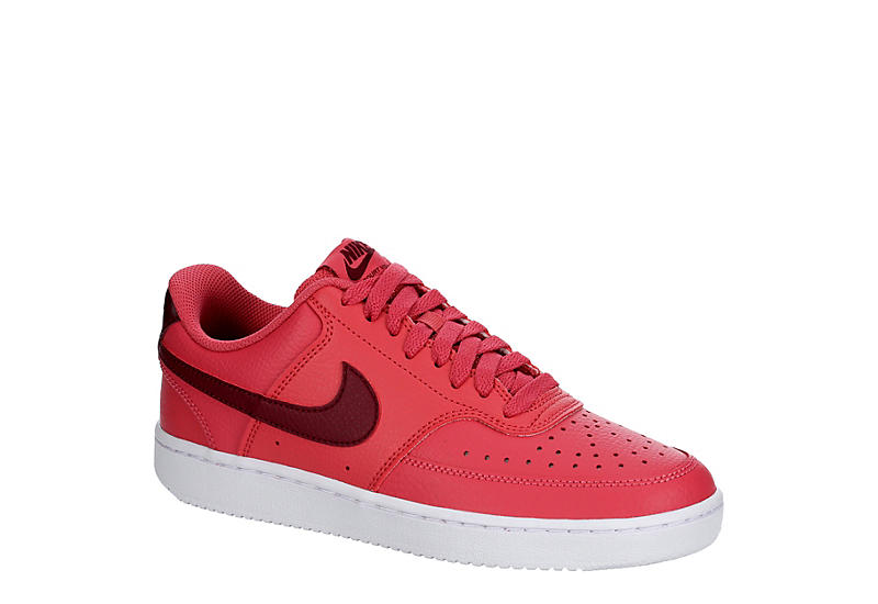 PINK NIKE Womens Court Vision Low Sneaker
