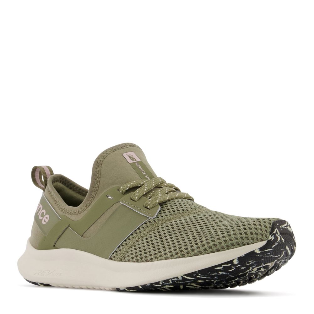 olive green new balance womens