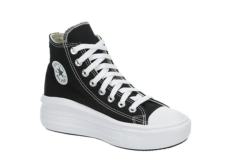 Black Converse Womens Chuck Taylor All Star Move High Top Sneaker | Womens  | Rack Room Shoes