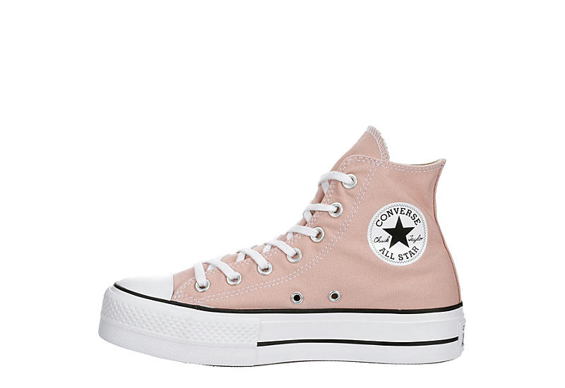 Converse Womens Chuck Taylor All Star High Top Platform Sneaker - Pink ذراع كم متر