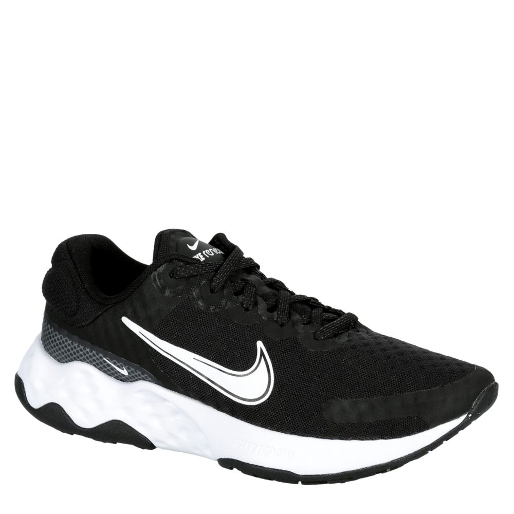 nike black and white running shoes women