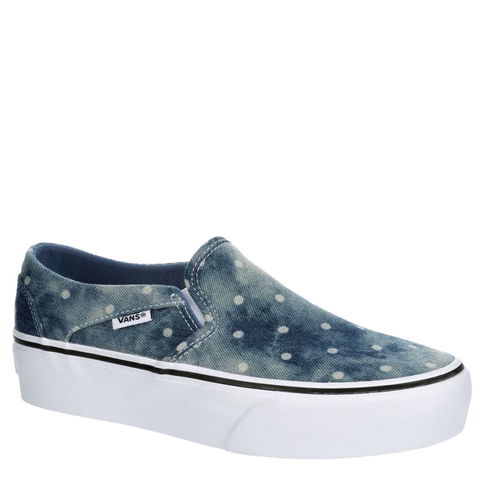 Blue Vans Womens Asher Platform Slip On Sneaker | Womens | Rack Room Shoes