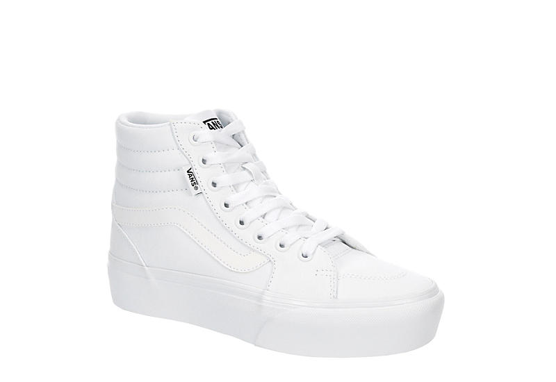 White Vans Womens Filmore High Top Platform Sneaker | White White | Rack  Room Shoes