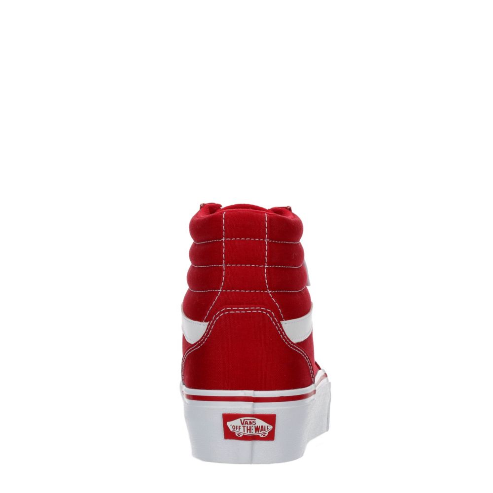 red high top platform vans