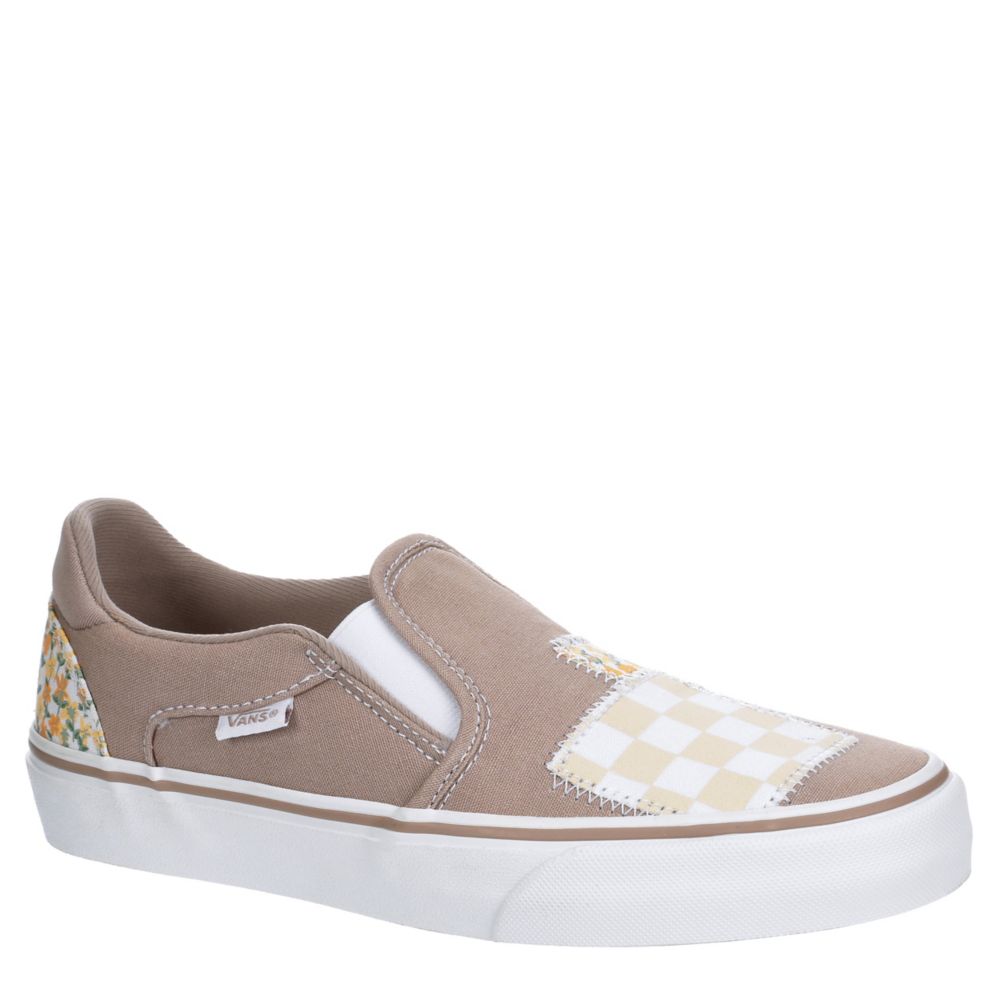 tan slip ons vans