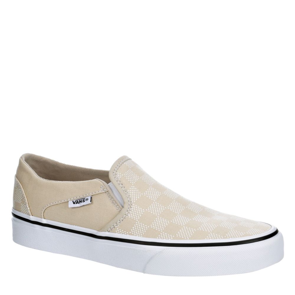 Tan Vans Womens Asher Slip On Sneaker, Womens