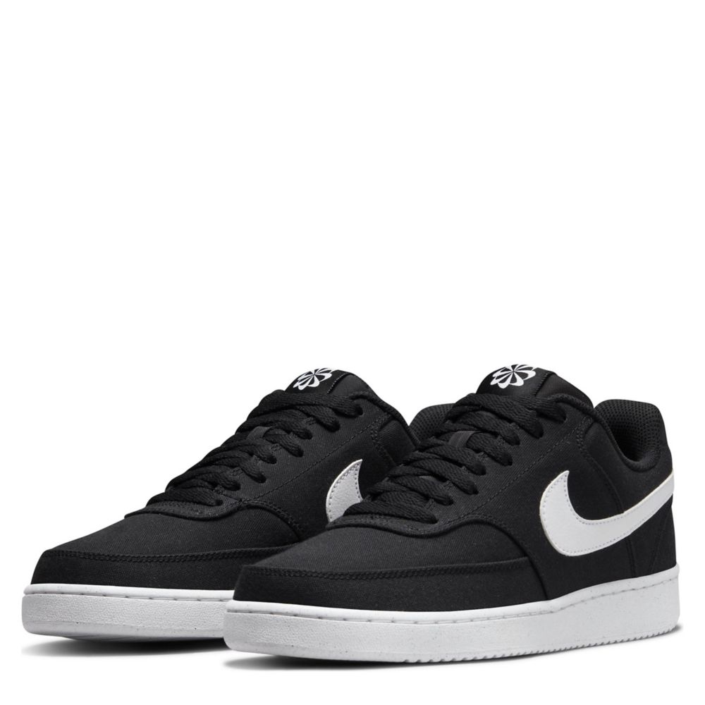 court vision low sneaker women's black and white