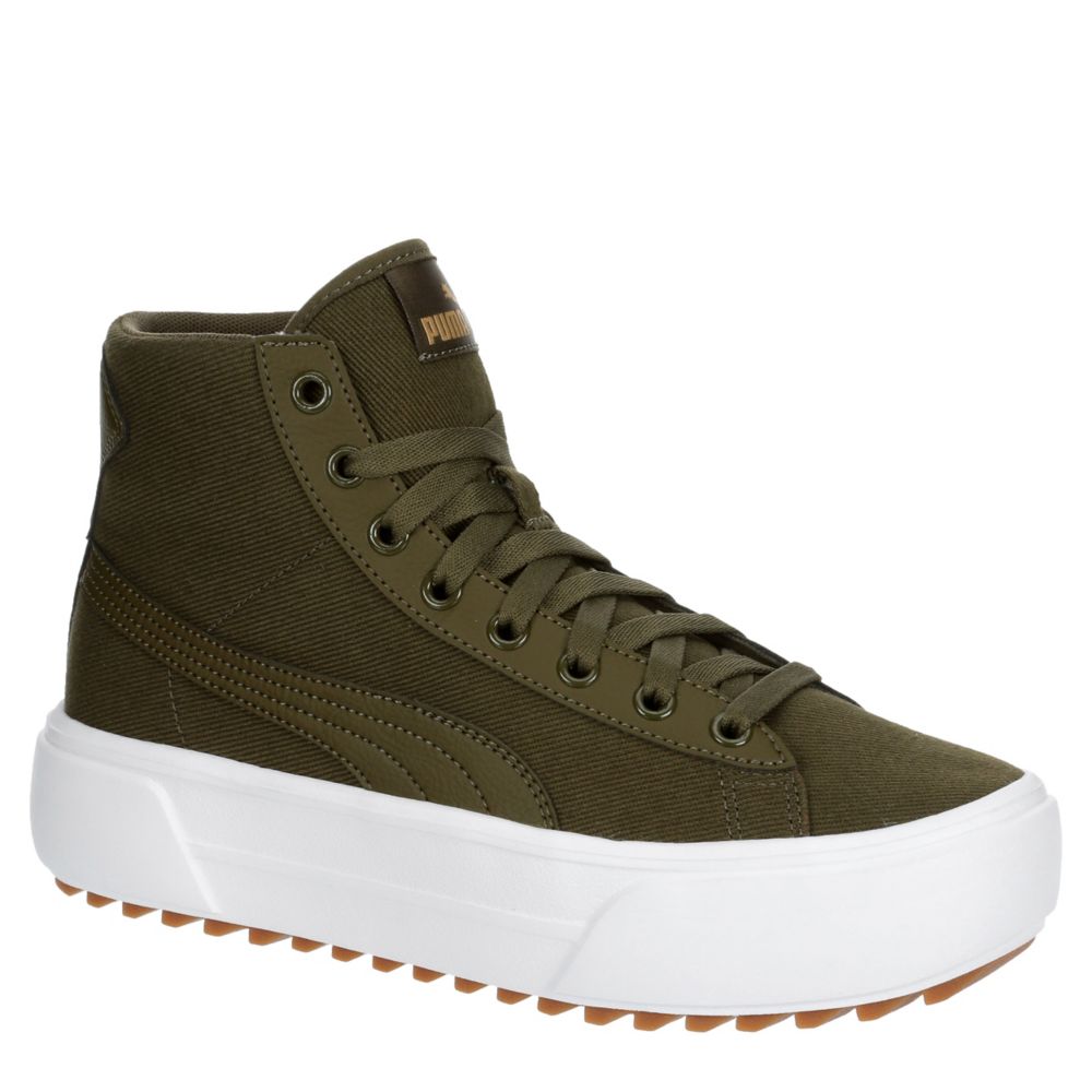 Sanción Temporizador Estadísticas Olive Puma Womens Kaia High Top Platform Sneaker | Womens | Rack Room Shoes