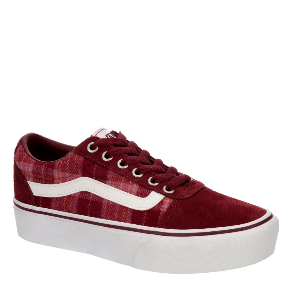 kabel Svømmepøl foragte Burgundy Vans Womens Ward Platform Sneaker | Classics | Rack Room Shoes