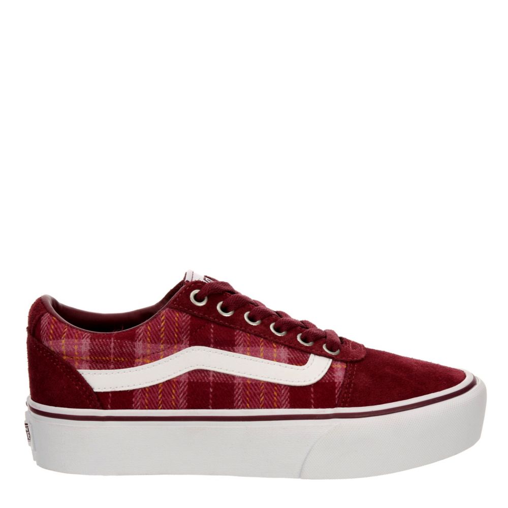 Vans Off the Wall Old Skool SK8 Hi Top Sneaker Shoe Maroon Mens 6 Womens 7.5