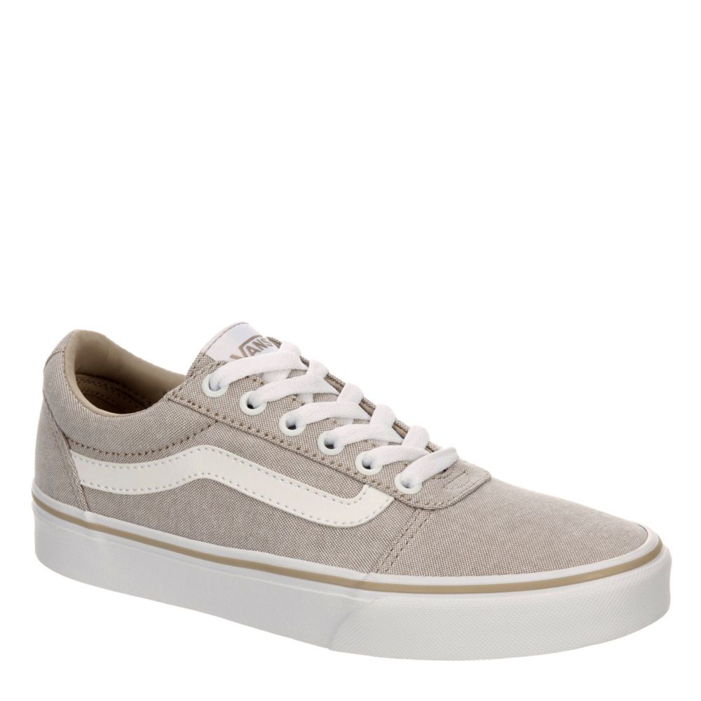 Tan vans with outlet flowers