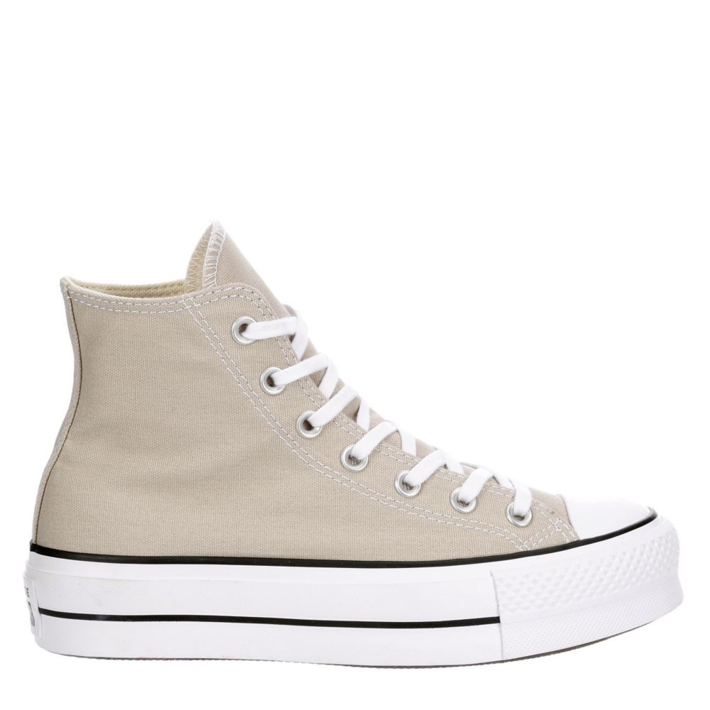 grey high top converse platform