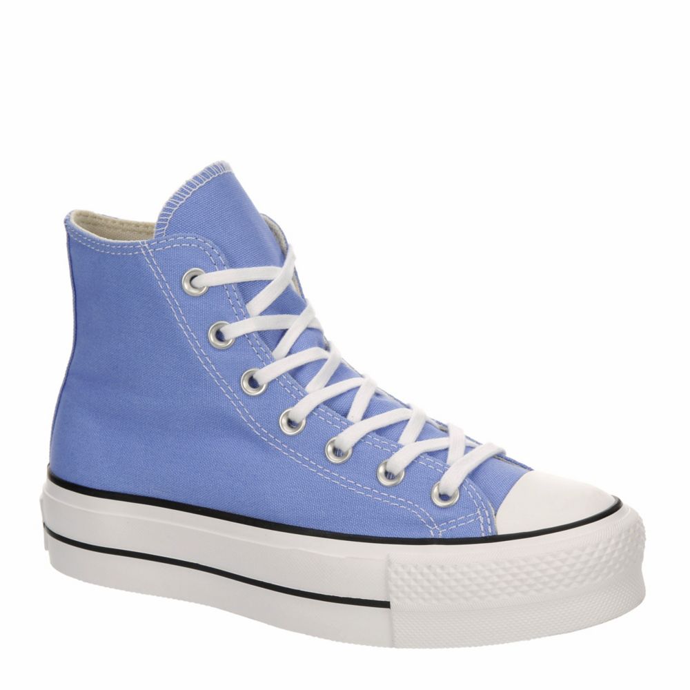 vistazo Predecesor visual Light Blue Converse Womens Chuck Taylor All Star High Top Platform Sneaker  | Womens | Rack Room Shoes