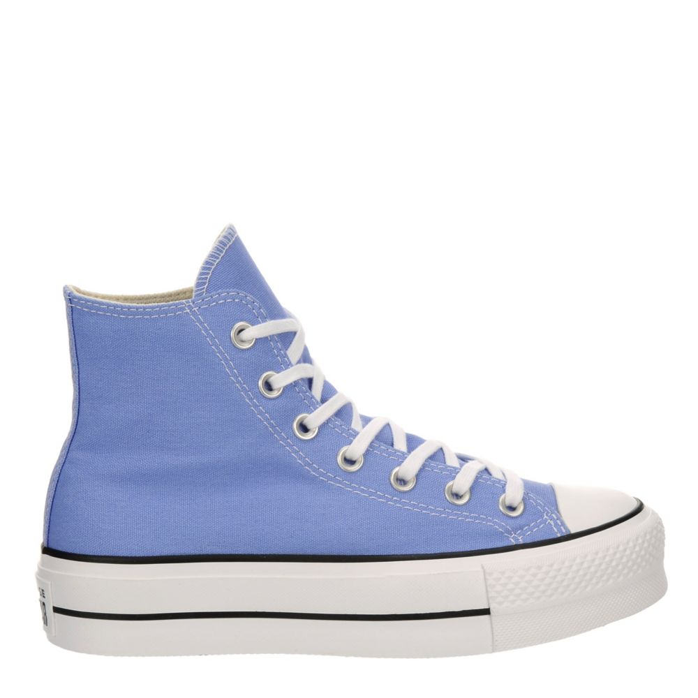 Reserveren Zuigeling helikopter Light Blue Converse Womens Chuck Taylor All Star High Top Platform Sneaker  | Womens | Rack Room Shoes