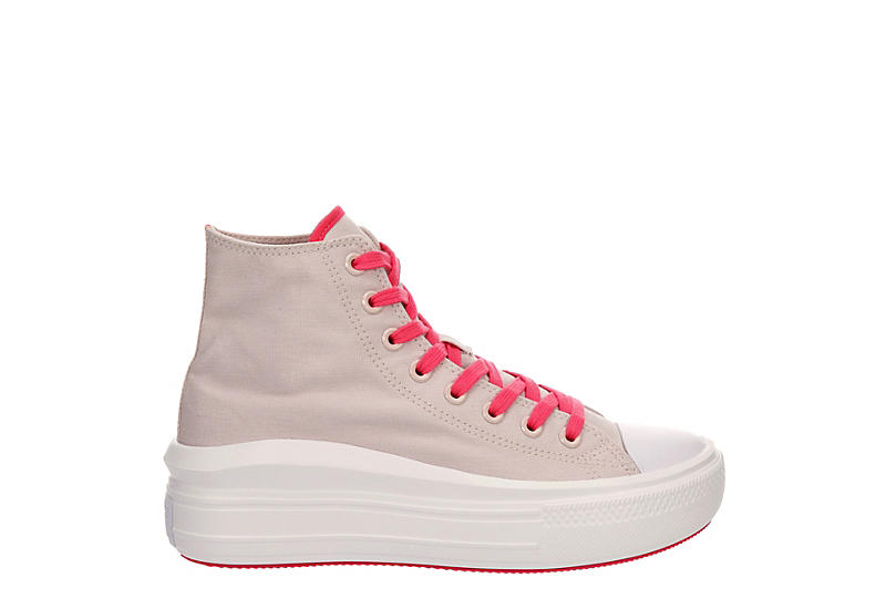 Pale Pink Converse Womens Chuck Taylor All Star Move High Top Sneaker |  Womens | Rack Room Shoes